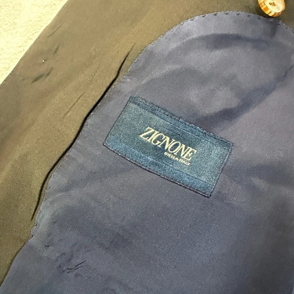 Suitsupply Napoli Mens 36R Dark Brown Wool S100 Zignone Blazer Jacket Casual EUC